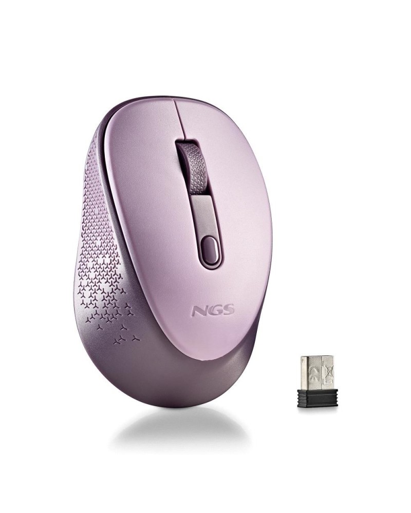 NGS MOUSE WIRELESS LILLA 2 PULSANTI E ROTELLA DI SCORRIMENTO